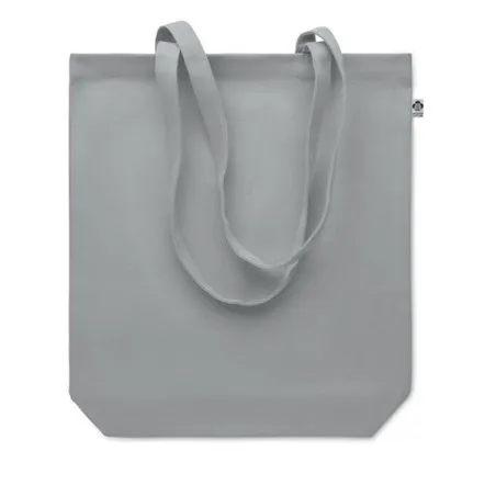 Sac shopping écologique en toile 270 gr/m personnalisé COCO Matières : aluminium recyclé&nbsp; Couleurs : argenté goodies publicitair