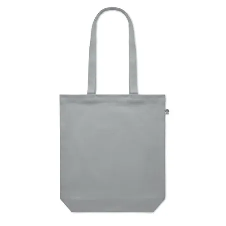 Sac shopping écologique en toile 270 gr/m personnalisé COCO Matières : aluminium recyclé&nbsp; Couleurs : argenté accessoire événemen