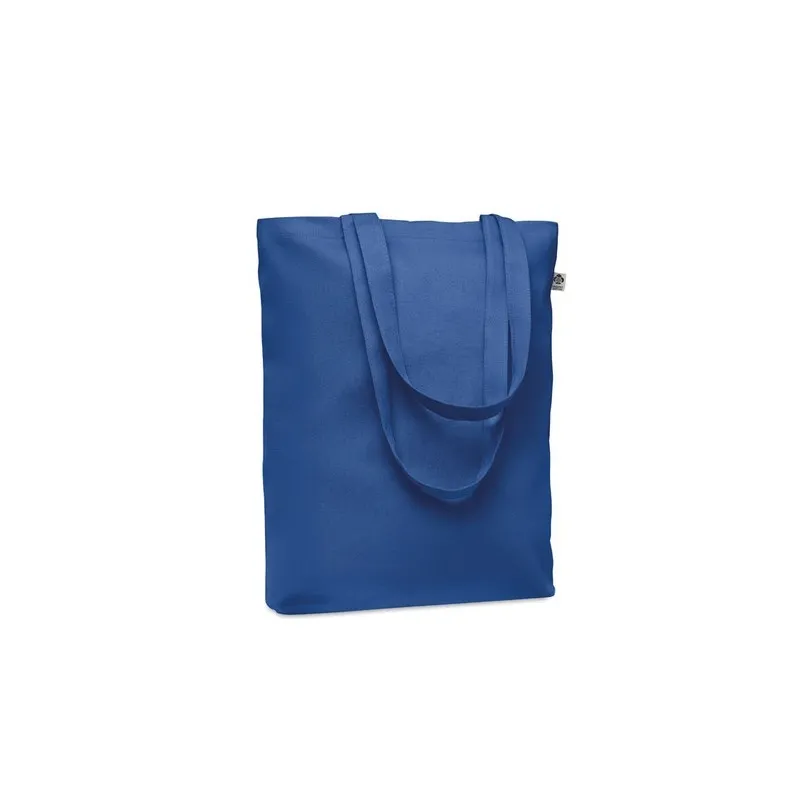 Sac shopping écologique en toile 270 gr/m personnalisé COCO Matières : liège Couleurs : bleu marine personnalisable avec votre l