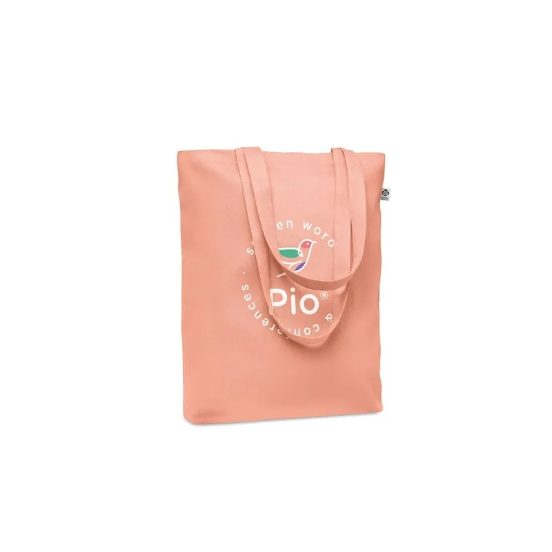 Sac shopping écologique en toile 270 gr/m personnalisé COCO Matières : liège Couleurs : blanc marquage laser ultra précis