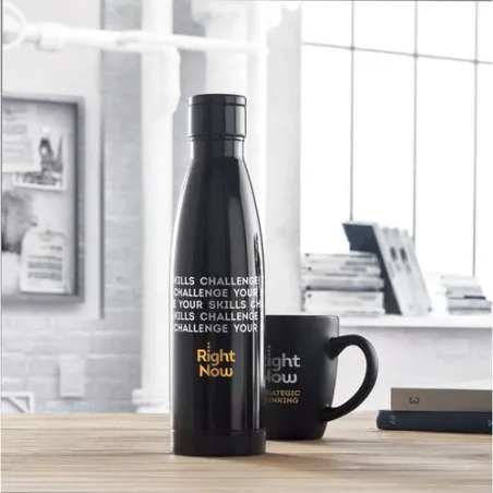 Bouteille isotherme publicitaire 500ml personnalisée BELO LUX Matières : céramique Couleurs : rouge cadeau entreprise pas cher