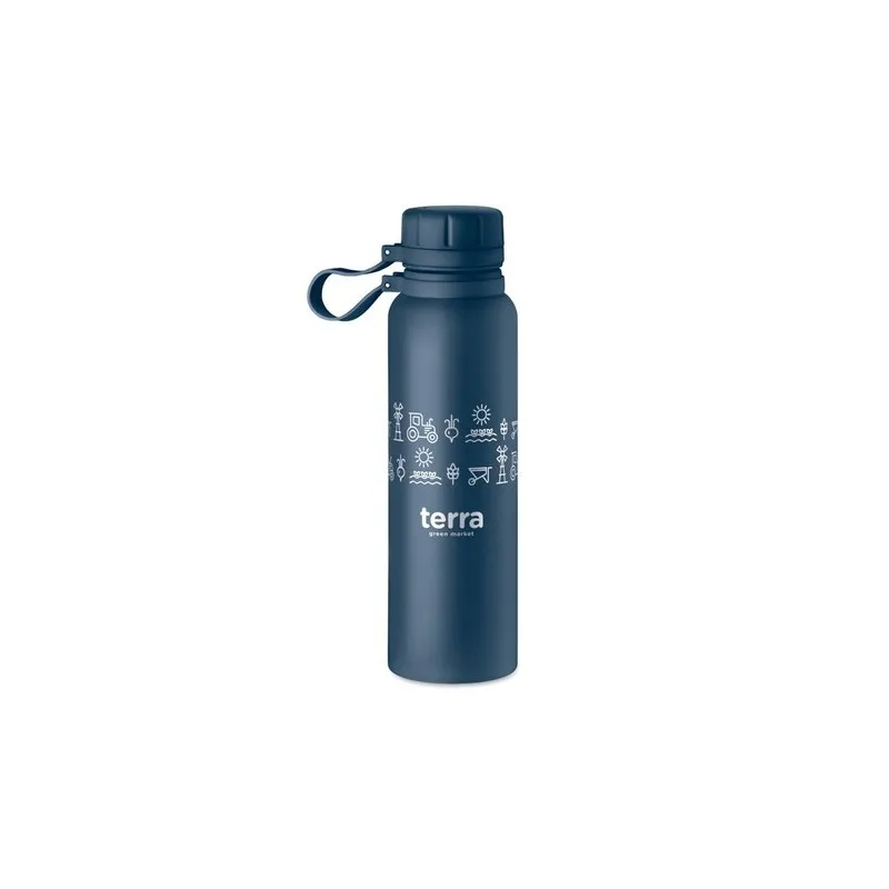 Gourde isotherme double paroi 780 ml personnalisée - ONTO Couleurs : rouge Matières : polyester recyclé accessoire événementiel 
