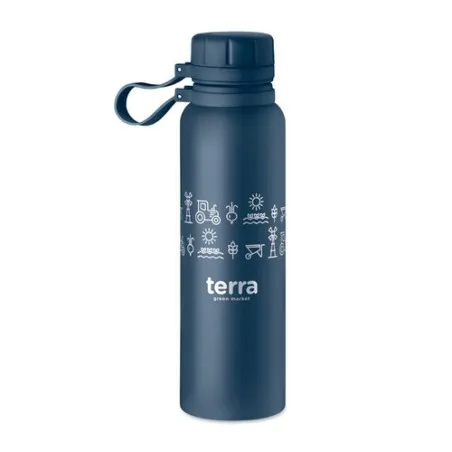 Gourde isotherme double paroi 780 ml personnalisée - ONTO Couleurs : rouge Matières : polyester recyclé accessoire événementiel 