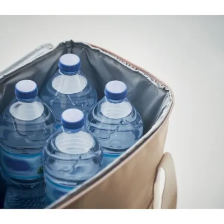 Sac isotherme grand en toile 450g personnalisé KECIL LARGE Couleurs : noir Matières : polyester recyclé impression haute définit