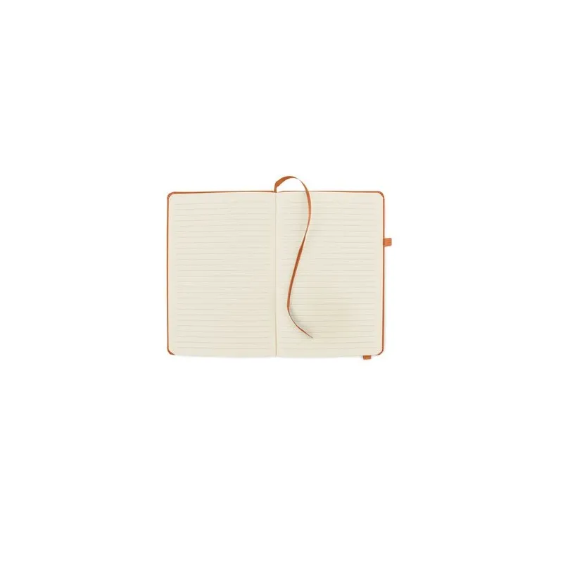 Carnet A5 ligné en PU recyclé ARPU Matières : PET recyclé Couleurs : vert personnalisation sur mesure