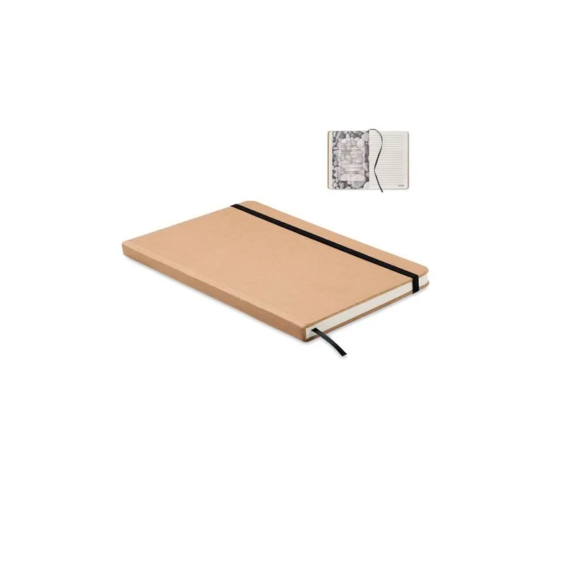 Carnet A5 Écologique en Carton Recyclé Personnalisé STEIN Matières : métal Couleurs : argenté