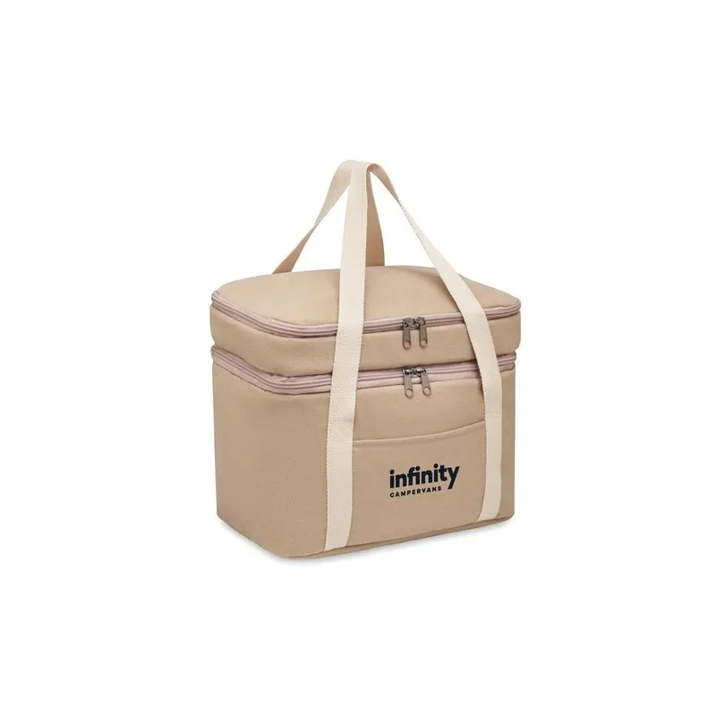 Sac isotherme écologique en toile 320 gr/m - KECIL TOP Matières : PET recyclé Couleurs : gris goodies publicitaire événementiel