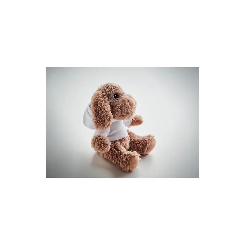 Chien en Peluche Écologique avec Sweat Personnalisé - DOGGY Matières : polypropylène (PP) Couleurs : naturel cadeau entreprise p