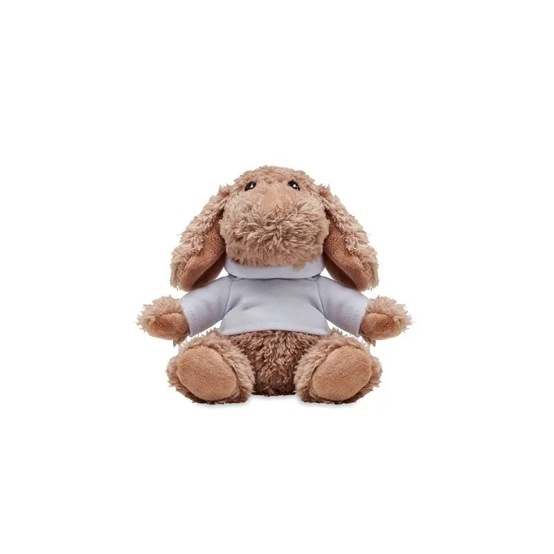 Chien en Peluche Écologique avec Sweat Personnalisé - DOGGY Matières : polypropylène (PP) Couleurs : naturel goodies publicitair