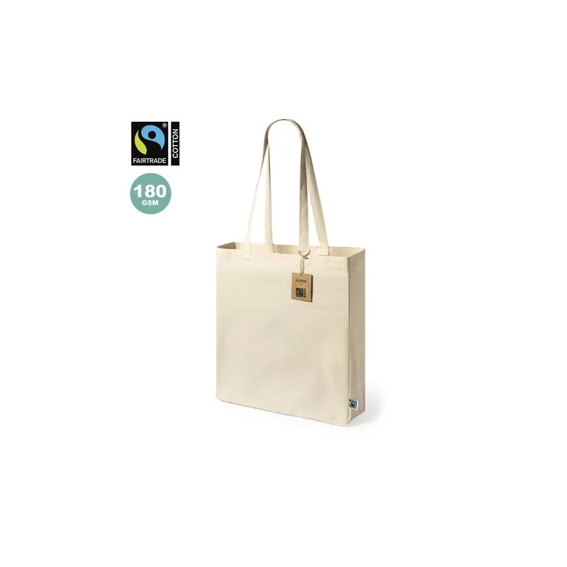 Sac Shopping Éthique Personnalisé Fairtrade Elatek Couleurs : blanc Contenance : 500 ml personnalisable avec votre logo