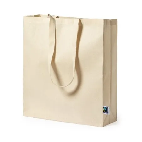 Sac Shopping Éthique Personnalisé Fairtrade Elatek Couleurs : blanc Contenance : 500 ml cadeau entreprise pas cher