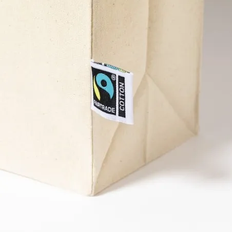 Sac Shopping Éthique Personnalisé Fairtrade Elatek Couleurs : blanc Contenance : 500 ml goodies publicitaire événementiel