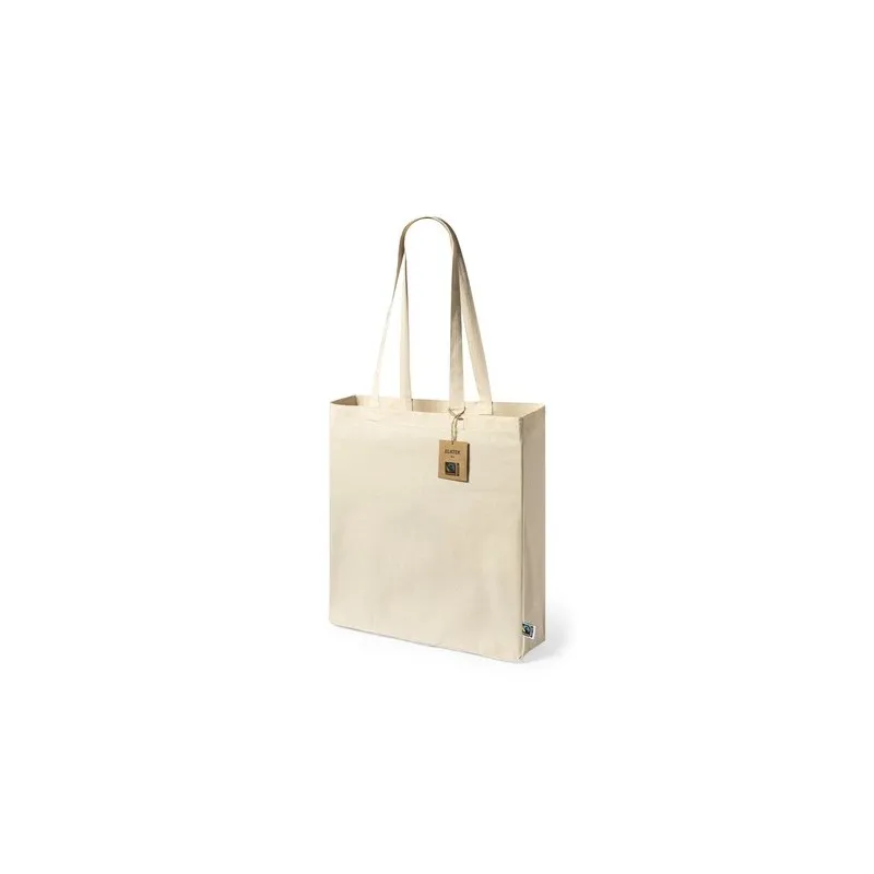 Sac Shopping Éthique Personnalisé Fairtrade Elatek Couleurs : blanc Contenance : 500 ml marquage laser ultra précis