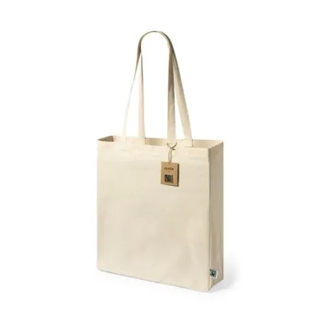Sac Shopping Éthique Personnalisé Fairtrade Elatek Couleurs : blanc Contenance : 500 ml marquage laser ultra précis
