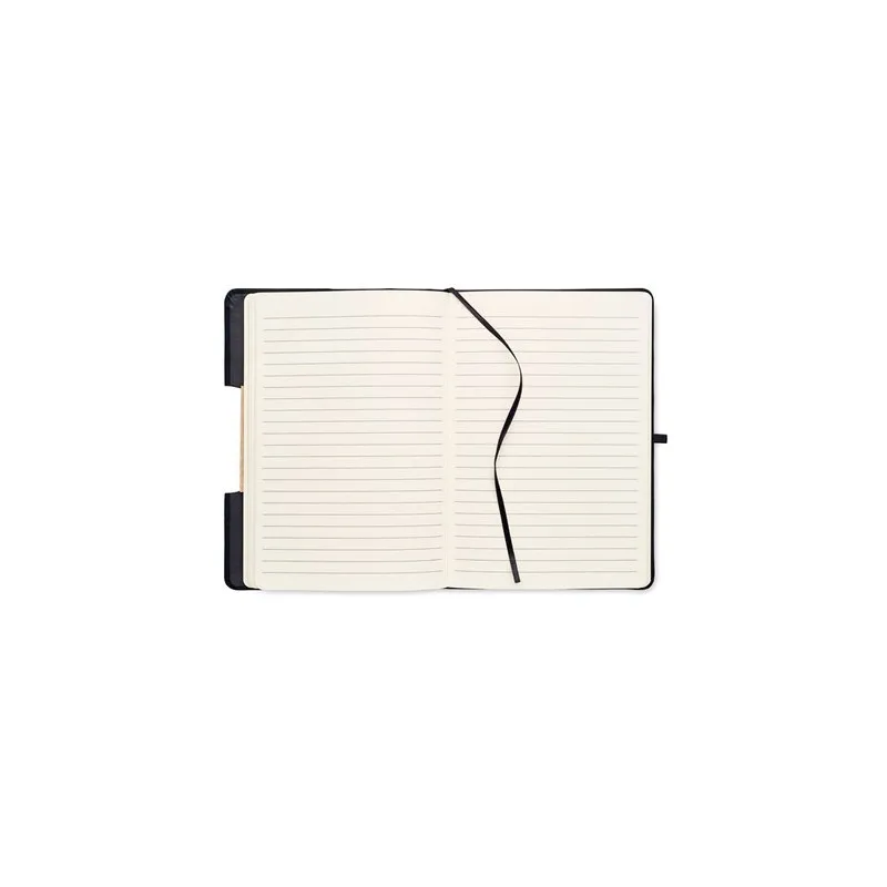 Carnet A5 Écologique et Personnalisé 80 pages lignées RPET BLAMA Matières : coton recyclé Taille textile : S Couleurs : bleu mar