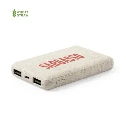 Power Bank Écologique Personnalisé 5000 mAh Pas Cher - Shiden Matières : coton Couleurs : rose 2