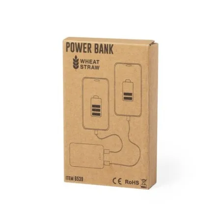 Power Bank Écologique Personnalisé 5000 mAh Pas Cher - Shiden Matières : coton Couleurs : rose impression haute définition