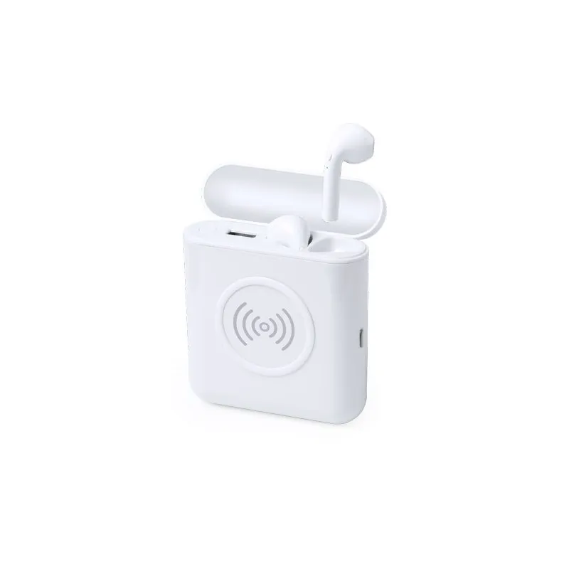 Écouteurs écologiques avec Power Bank - Molik Matières : toile Couleurs : noir Contenance : 20 L objet promotionnel éco-responsa