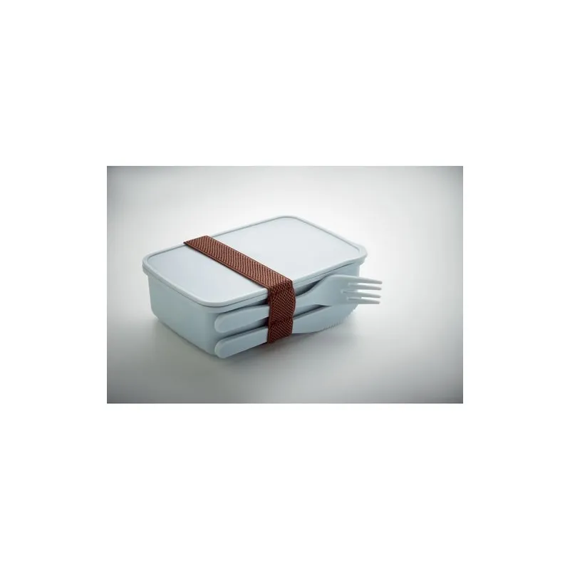 Boîte à lunch personnalisée avec couverts - SUNDAY Matières : coton Taille textile : L Couleurs : kaki goodies publicitaire dura