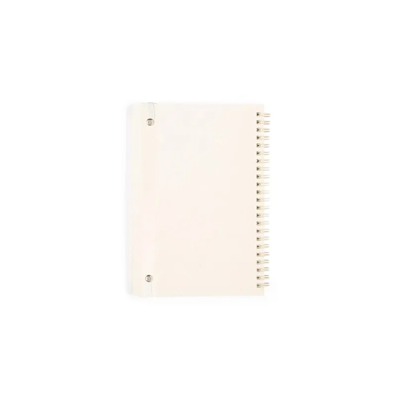 Cahier Écologique Personnalisé à Petit Prix - Edilax Matières : ABS recyclé Couleurs : blanc marquage laser ultra précis