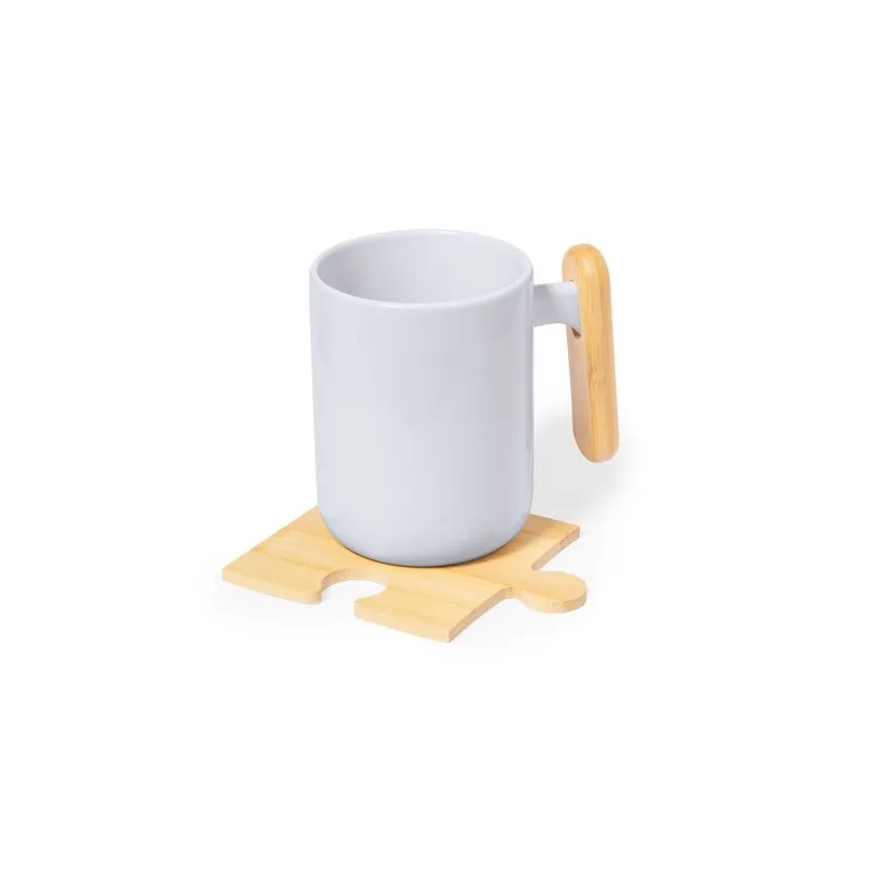 Ensemble Écologique et Design de Sous-Verres Mizar Couleurs : naturel Matières : polyester recyclé goodies publicitaire événemen