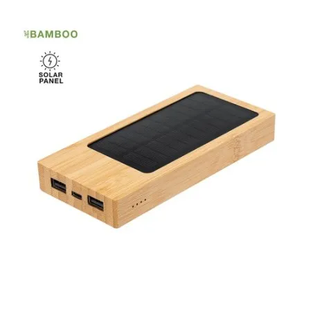 Batterie Solaire Écologique Personnalisée pas cher - Power Bank Molden Matières : PET Couleurs : bleu
