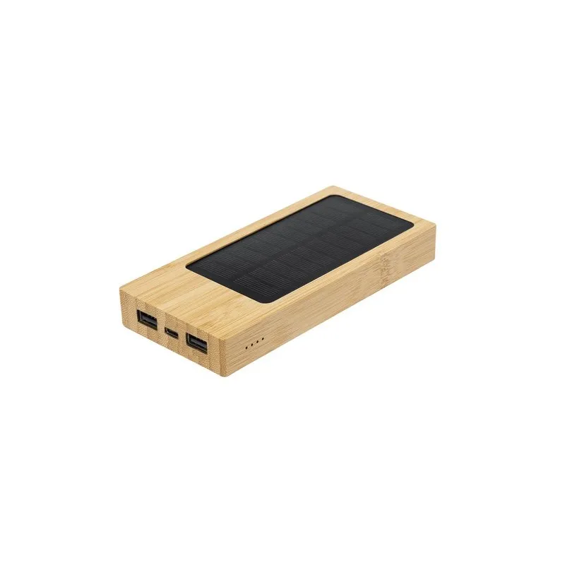 Batterie Solaire Écologique Personnalisée pas cher - Power Bank Molden Matières : PET Couleurs : bleu cadeau entreprise pas cher