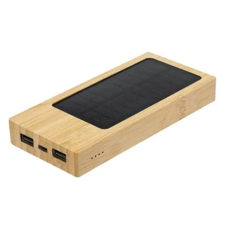 Batterie Solaire Écologique Personnalisée pas cher - Power Bank Molden Matières : PET Couleurs : bleu cadeau entreprise pas cher