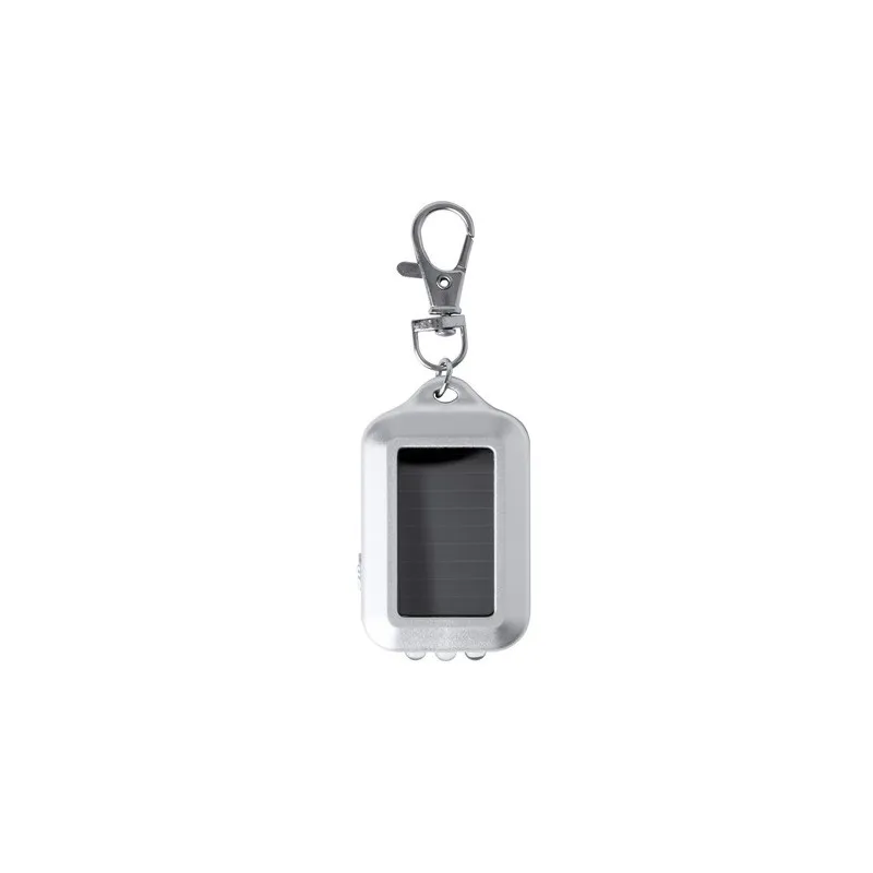 Porte-Clés Écologique Pratique Personnalisé avec Lampe Eluxo Matières : acier inoxydable Couleurs : noir