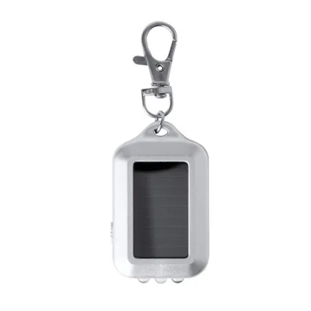 Porte-Clés Écologique Pratique Personnalisé avec Lampe Eluxo Matières : acier inoxydable Couleurs : noir