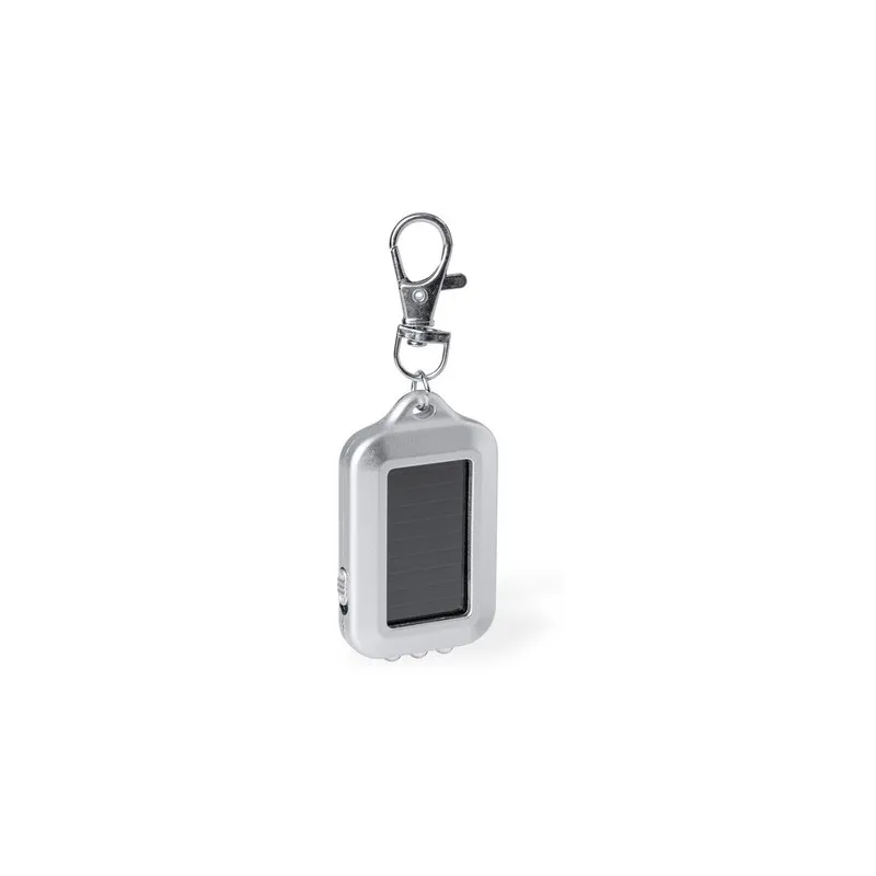 Porte-Clés Écologique Pratique Personnalisé avec Lampe Eluxo Matières : acier inoxydable Couleurs : noir cadeau entreprise pas c