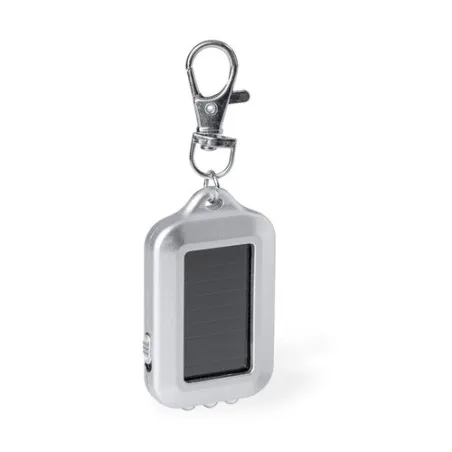 Porte-Clés Écologique Pratique Personnalisé avec Lampe Eluxo Matières : acier inoxydable Couleurs : noir cadeau entreprise pas c