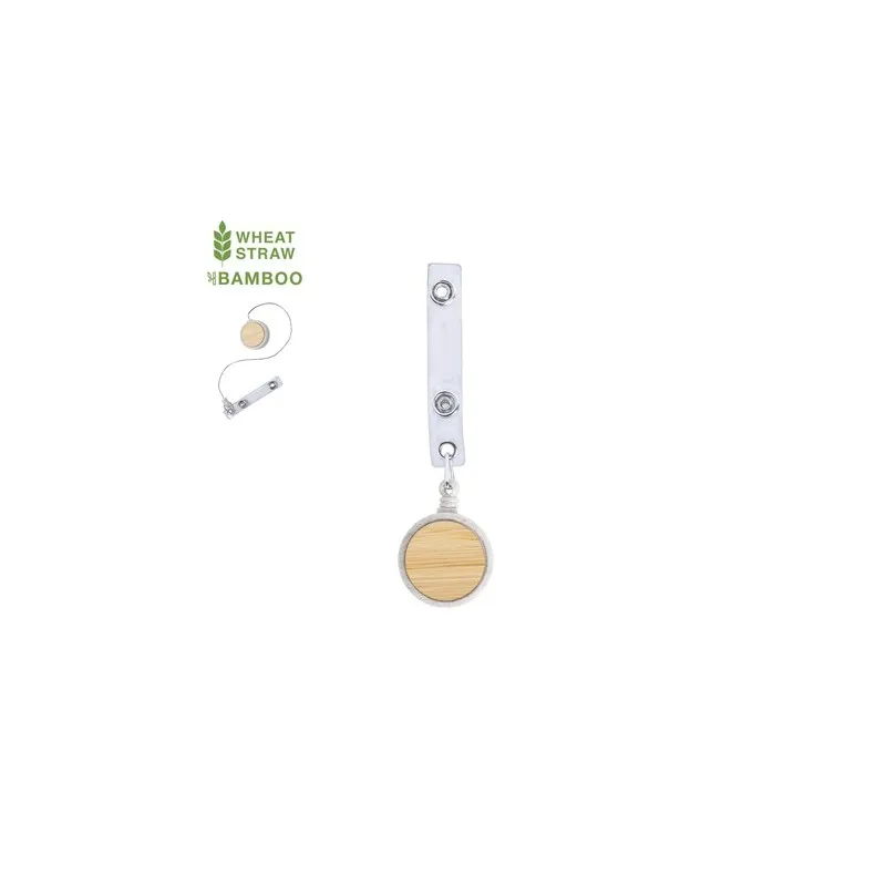 Porte Badge Écologique Personnalisé - Alikra pas cher Matières : acier inoxydable Couleurs : rouge personnalisable avec votre lo