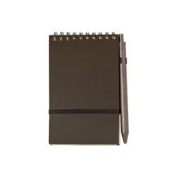 Cahier Personnalisé Écologique pour Objets Publicitaires - Pacam Matières : aluminium recyclé  Couleurs : argenté mat