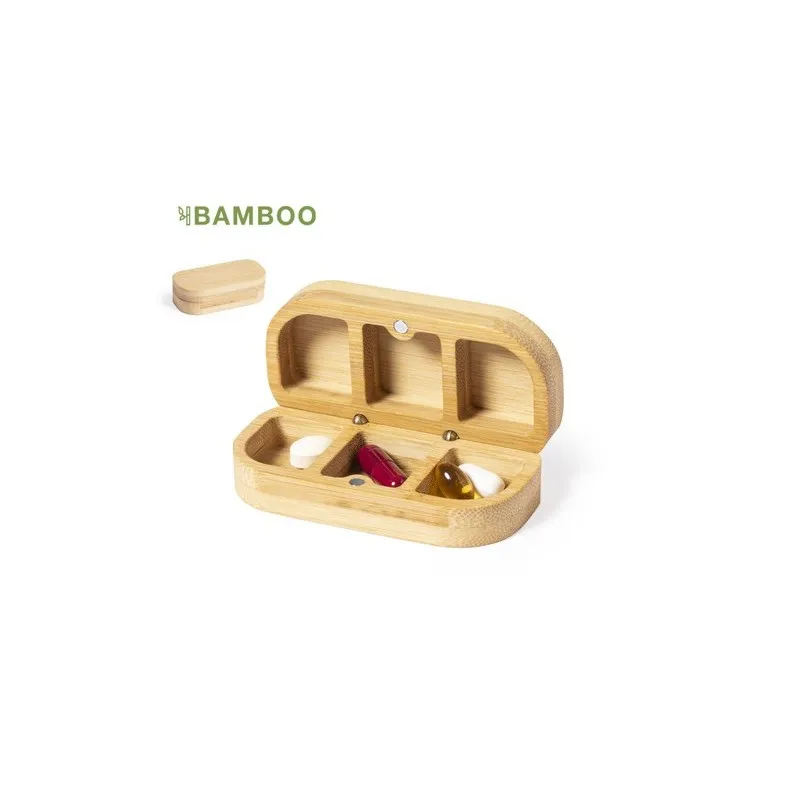 Pilulier Pensol en Bambou - Élégance et Praticité