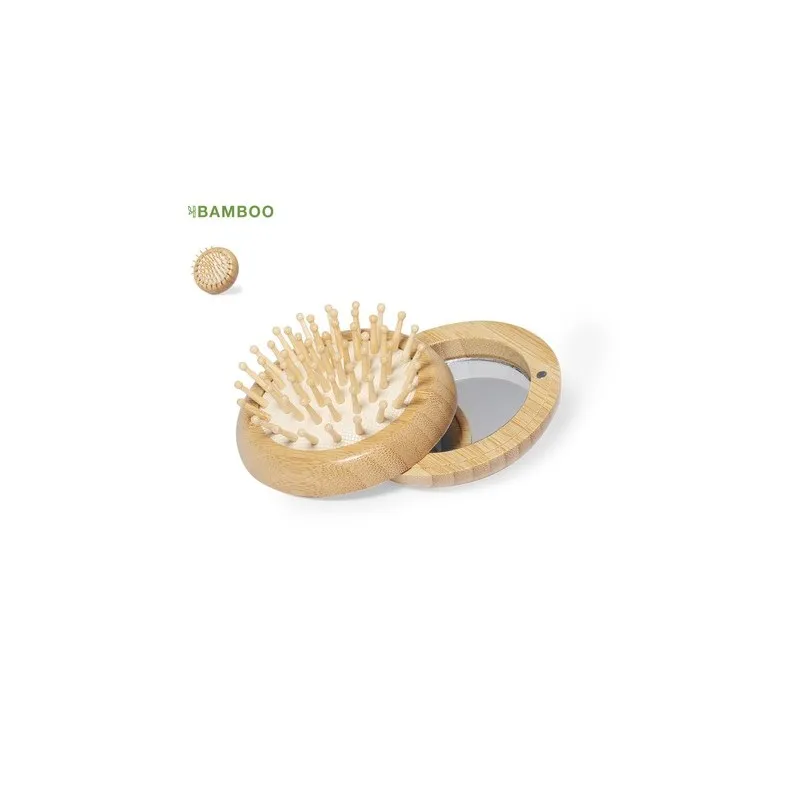 Brosse avec Miroir Bonnie - Élégance Naturelle