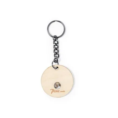 Porte-Clés Écologique Ensemencé Pratique Personnalisé - Krusty Couleurs : bleu Matières : feutrine recyclée goodies publicitaire