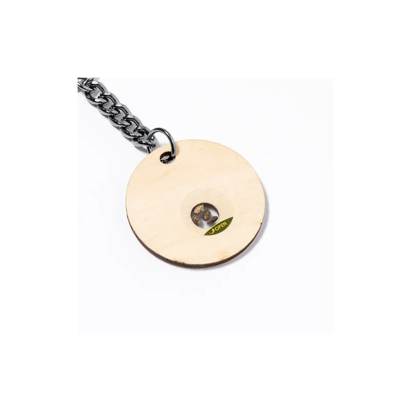 Porte-Clés Écologique Ensemencé Pratique Personnalisé - Krusty Couleurs : bleu Matières : feutrine recyclée impression haute déf