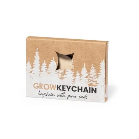 Porte-Clés Écologique Ensemencé Pratique Personnalisé - Krusty Couleurs : bleu Matières : feutrine recyclée marquage laser ultra