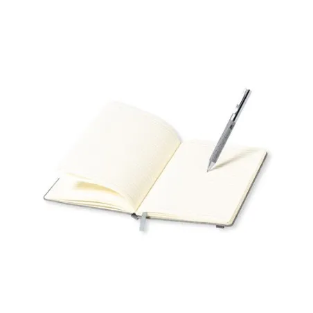 Set Écologique de Bloc-notes et Stylo Personnalisé Wendam Couleurs : noir Matières : acier inoxydable recyclé goodies publicitai