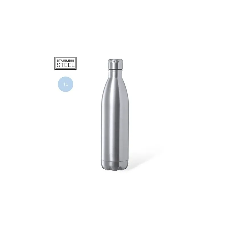 Bidon en Acier Personnalisable - Gourde Heytun Matières : coton recyclé Couleurs : rouge personnalisable avec votre logo