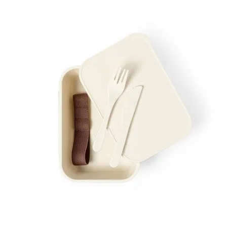 Gamelle Incassable Personnalisée à Déjeuner - Weaver Matières : coton recyclé Couleurs : pierre marquage laser ultra précis