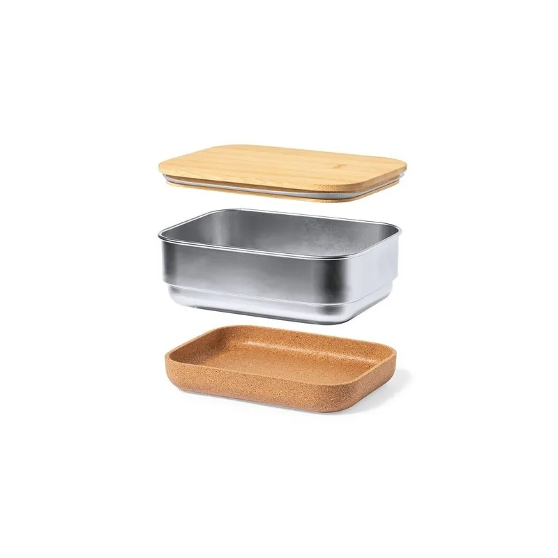 Boîte à Lunch Écologique Personnalisée en Édition Limitée - Lanrok Matières : coton recyclé Couleurs : bleu pétrole impression h