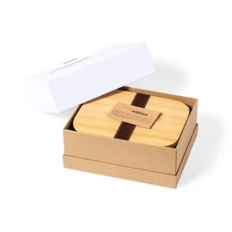 Boîte à Lunch Écologique Personnalisée en Édition Limitée - Lanrok Matières : coton recyclé Couleurs : bleu pétrole marquage las