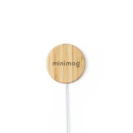 Chargeur Écologique sans Fil Personnalisé Hatawey Matières : acrylique Couleurs : noir personnalisable avec votre logo