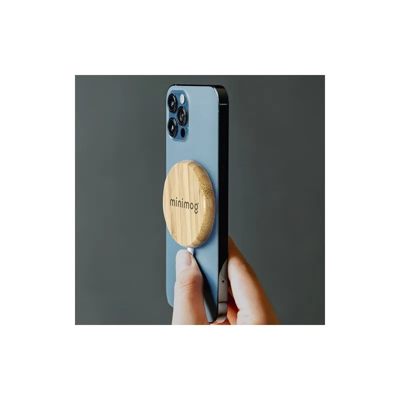 Chargeur Écologique sans Fil Personnalisé Hatawey Matières : acrylique Couleurs : noir livraison express 24h 48h