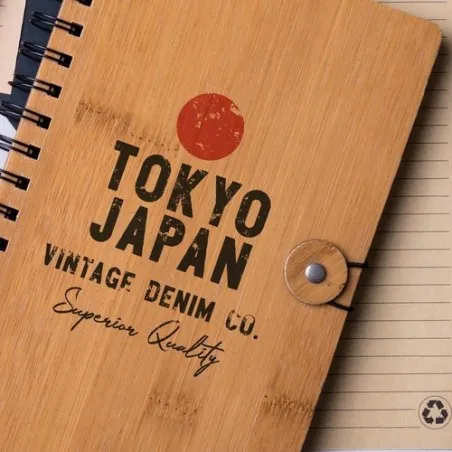 Bloc-notes Écologique en Bambou Personnalisé Palmex pas cher Matières : PET Couleurs : multicolore impression haute définition