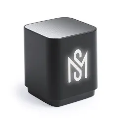Haut-Parleur Personnalisé Pratique - Cadeau d'Entreprise Lunem Matières : PET recyclé Couleurs : noir