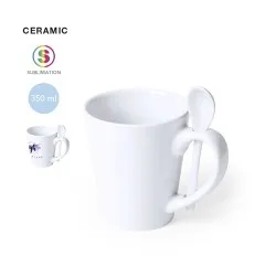 Mug Personnalisé Sublimation Unique - Kaffir Couleurs : noir Matières : acier inoxydable recyclé 2