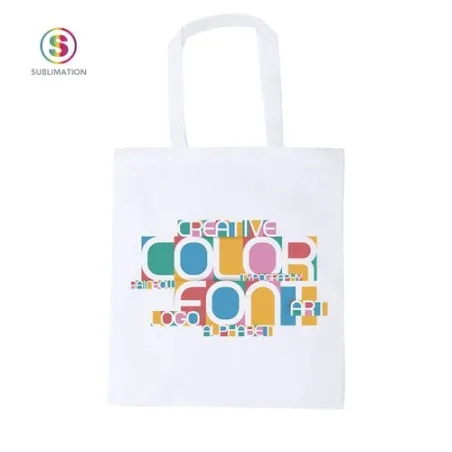 Sac shopping personnalisable écologique Mirtal - Sac sublimation publicitaire Matières : silicone Couleurs : noir personnalisabl